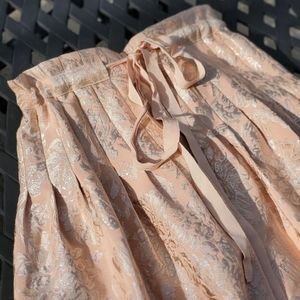 BCBGMaxAzria Pink and Silver Midi Skirt